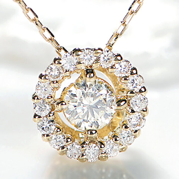 楽天市場】K18WG/PG/YG 【0.2ct】サークル 取り巻き ダイヤモンド  