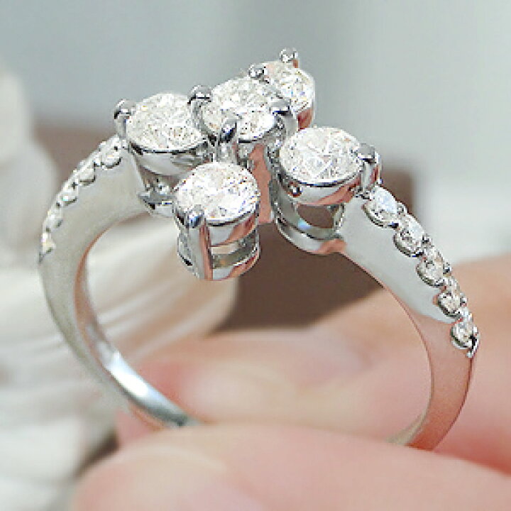 リメイク】K18YG フラワー ダイヤモンド リング 0.15CT 