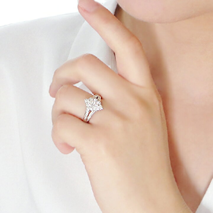 楽天市場】Pt900/K18YG/K18PG 1.0ctUP マーキス ダイヤモンド リング  