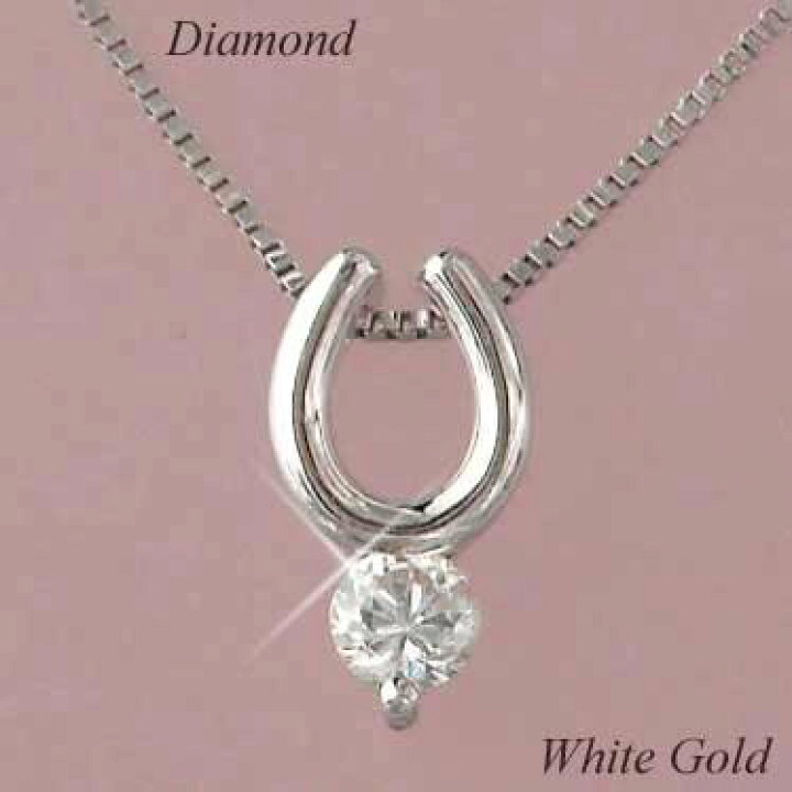 楽天市場】馬蹄 ネックレス ホースシュー 天然ダイヤモンド レディース  