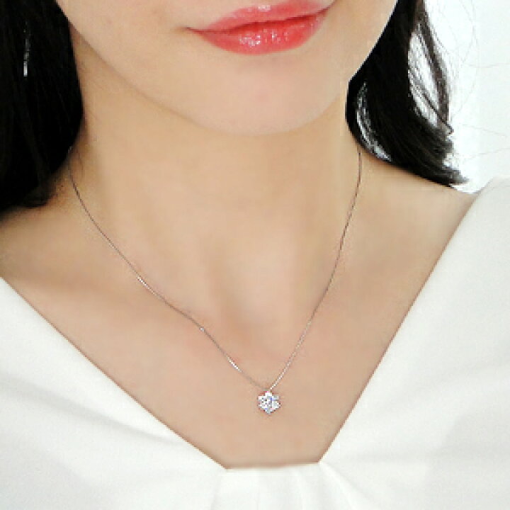 楽天市場】Pt900【0.50ct】ダイヤモンド フラワー ネックレス【送料 