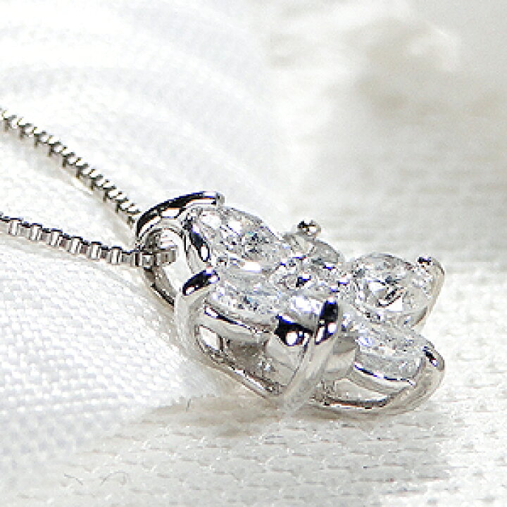 楽天市場】Pt900【0.50ct】ダイヤモンド フラワー ネックレス【送料 