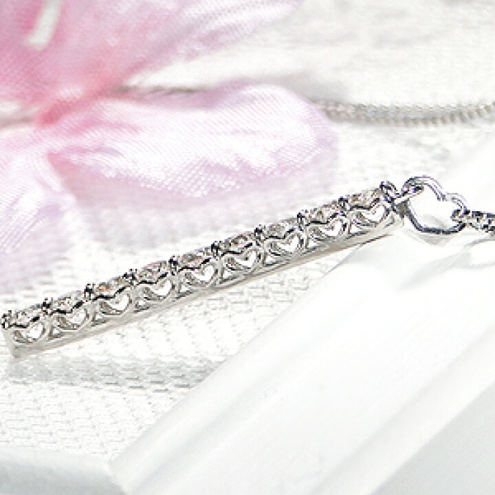 楽天市場】Pt900【0.5ct】ダイヤモンド 縦 ライン ネックレス【送料 