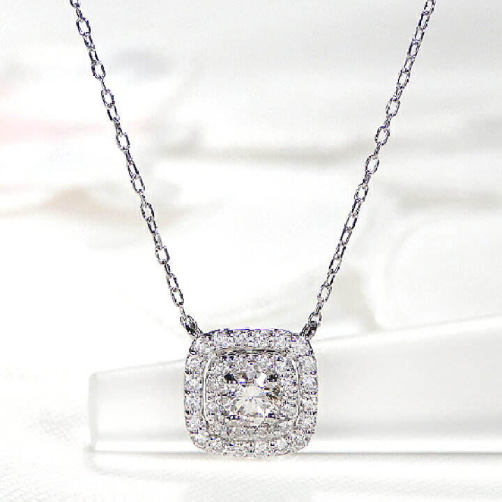 楽天市場】Pt900【0.37ct】ダイヤモンド ネックレス【送料無料】人気 