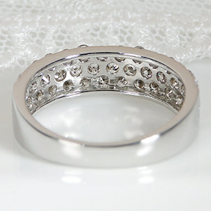 楽天市場】Pt900【1.00ct】パヴェ ダイヤモンドリング【送料無料】人気 