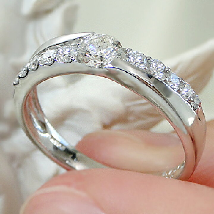 楽天市場】Pt900【0.48ct】ダイヤモンド リング【送料無料】 人気  