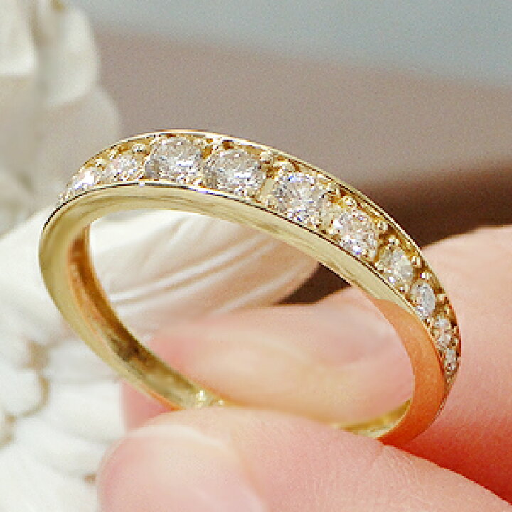 楽天市場】K18YG【0.50ct】グラデーション ダイヤモンド フチあり 