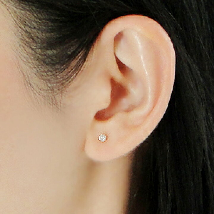楽天市場】K18YG/Pt900【0.16ct】一粒 ダイヤモンド スタッド ピアス 
