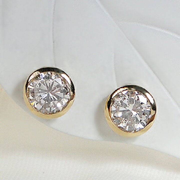 楽天市場】K18YG/Pt900【0.30ct】一粒 ダイヤモンド スタッド ピアス 