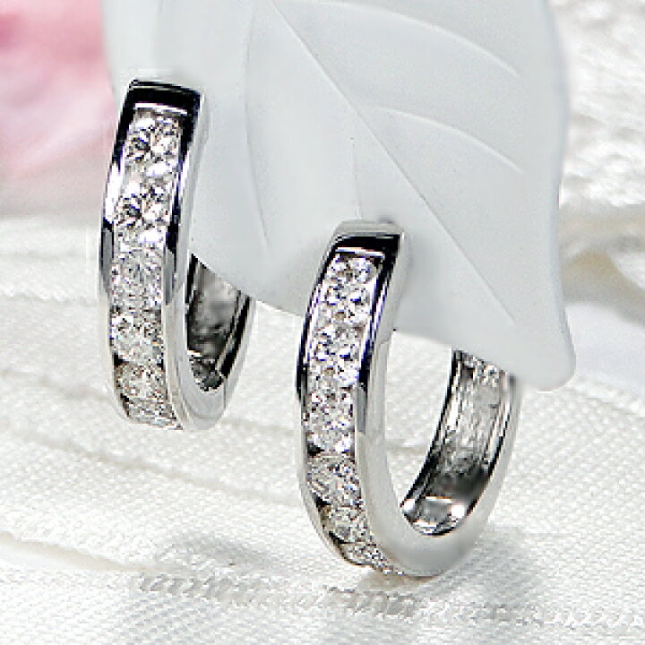 楽天市場】Pt900【1.00ct】中折れ ダイヤモンド エタニティ フープ 
