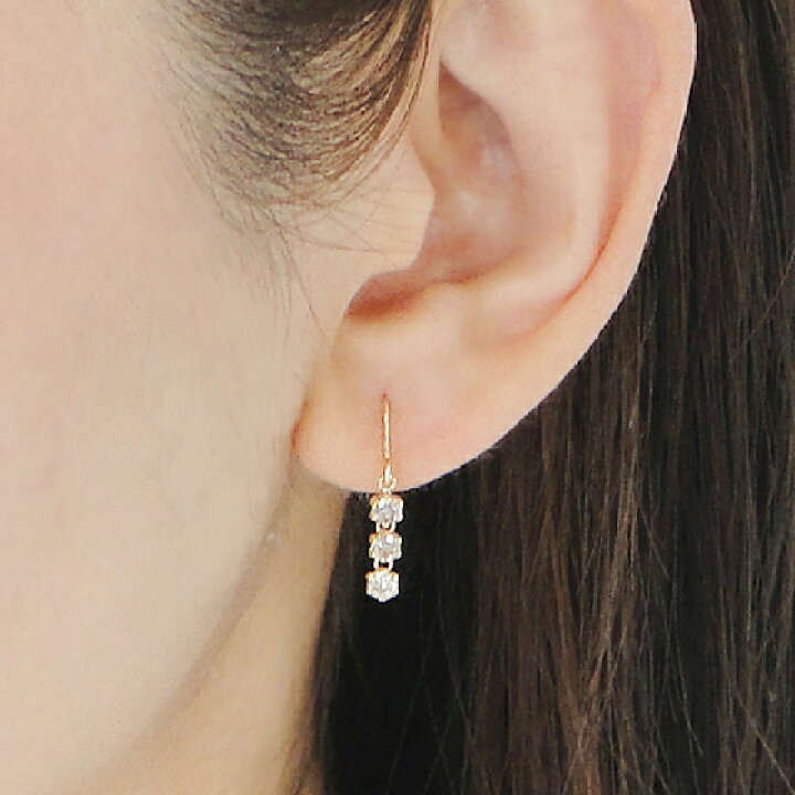 楽天市場】K18YG【0.50ct】ダイヤモンド フックピアス【送料無料】人気  