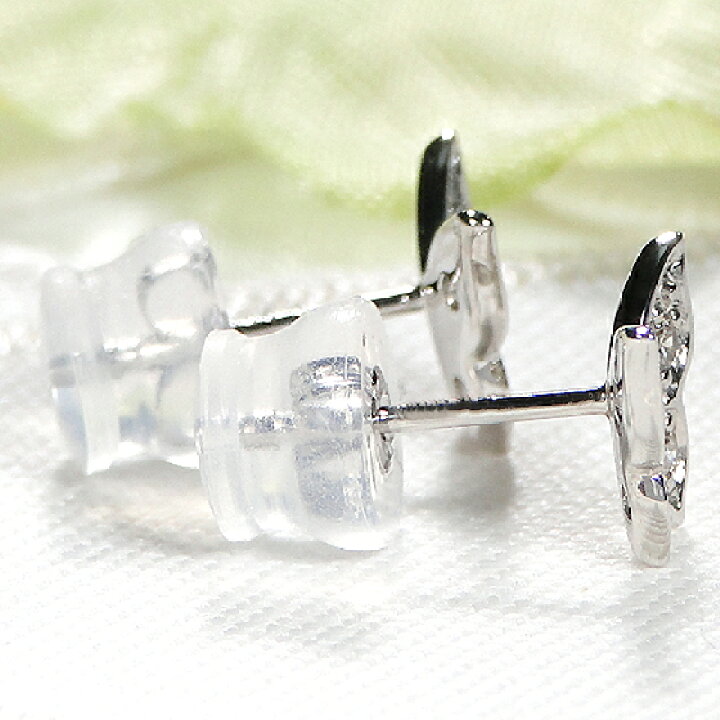 楽天市場】K18WG/K18YG【0.08ct】ダイヤモンド ピアス【送料無料】人気 