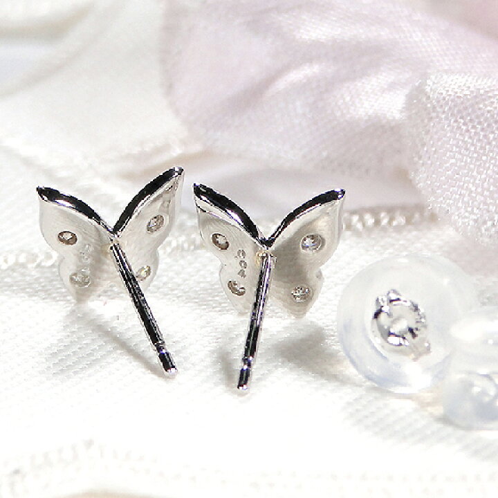 楽天市場】K18WG/K18YG【0.08ct】ダイヤモンド ピアス【送料無料】人気  