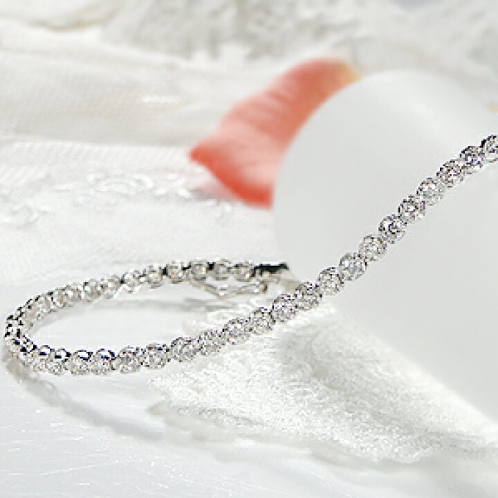楽天市場】Pt850【2.0ct】ダイヤモンド テニスブレスレット【送料無料  