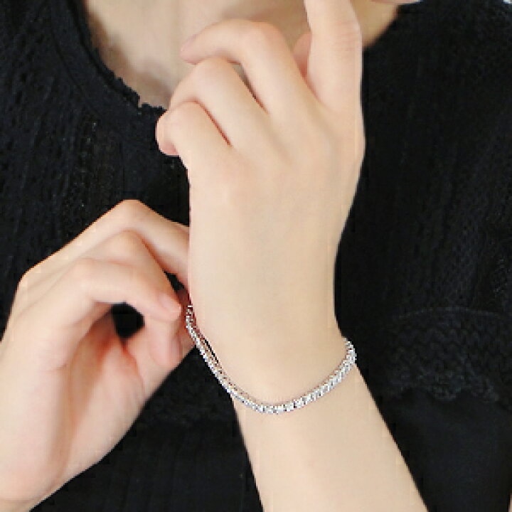 楽天市場】Pt850【5.0ct】豪華 ダイヤモンド テニスブレスレット【送料 