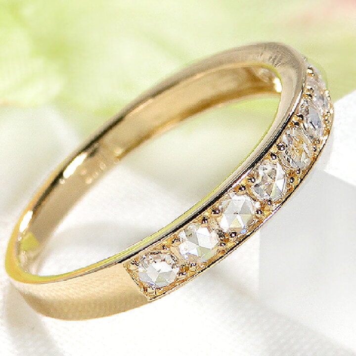 楽天市場】Pt900/K18YG/PG【0.30ct】ローズカット ダイヤモンド  