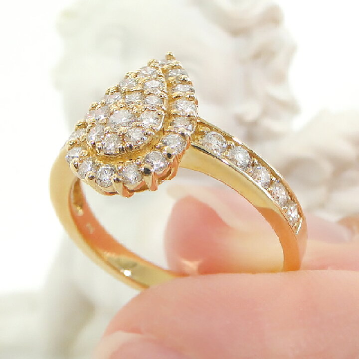 楽天市場】K18YG【0.78ct】ダイヤモンド リング【送料無料】18金  