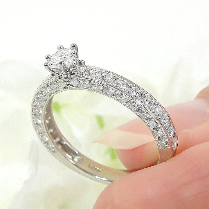 楽天市場】Pt950【1.55ct】ダイヤモンド リング【送料無料  