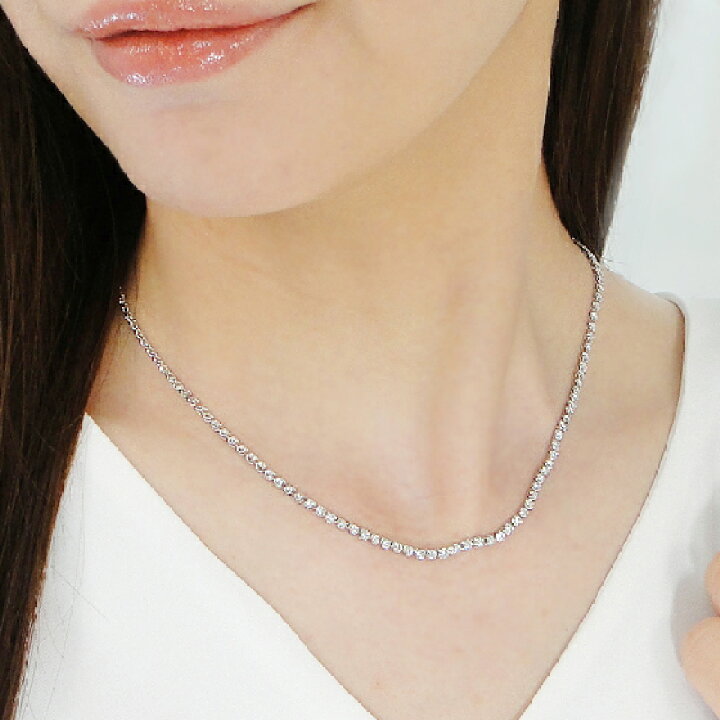 楽天市場】Pt850【3.00ct】ダイヤモンド ネックレス【送料無料】人気 
