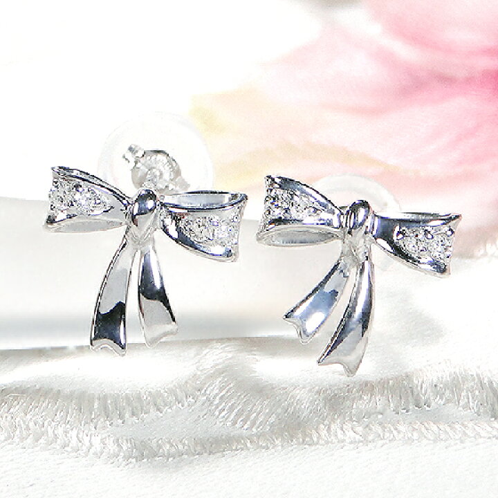 楽天市場】K18YG/K18WG【0.06ct】ダイヤモンド ピアス【送料無料】人気  