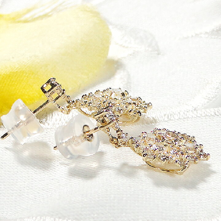 楽天市場】K18YG【1.00ct】ダイヤモンド フラワーモチーフ ピアス 