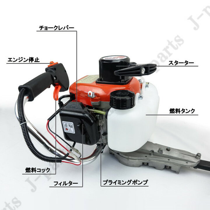 楽天市場】エンジン式 ヘッジトリマーと 替え刃 カッター付きセット 