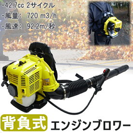 エンジン式 背負式 ブロワー ブロアー ハイパワー 強力 2サイクル 排気量42.7cc 送風機 庭 雪解け 雪飛ばし 雪かき 掃除機 クリーナー 吹き飛ばし用 掃除 砂 道路 歩道掃除