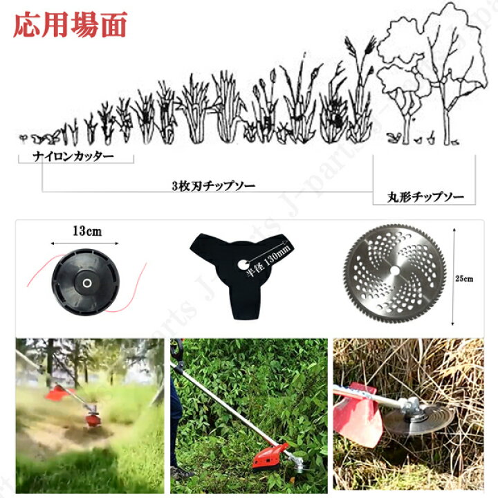 楽天市場】エンジン式 多機能園芸機 2サイクル 63.3cc 肩掛式 高枝きり 