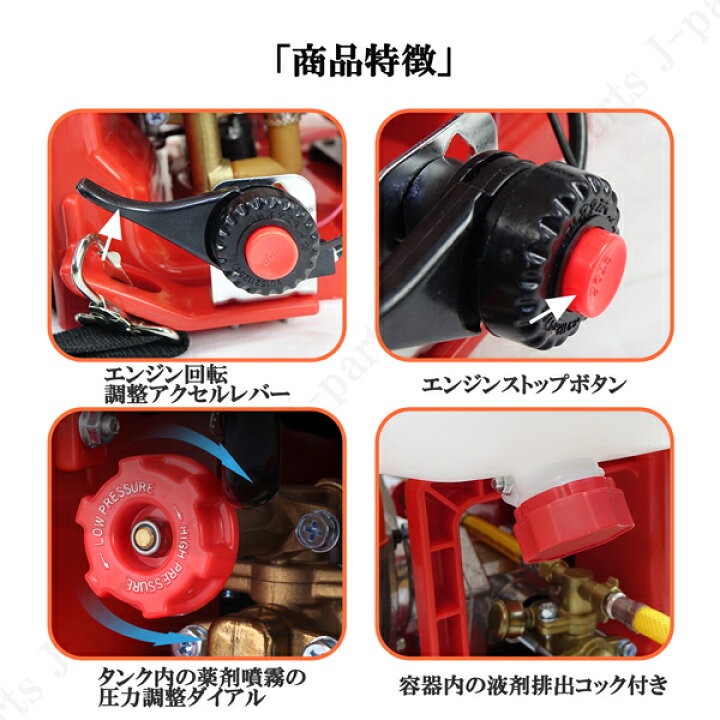 楽天市場】エンジン式 噴霧器 大容量 30Lタンク 31cc 動力噴霧機 動噴 