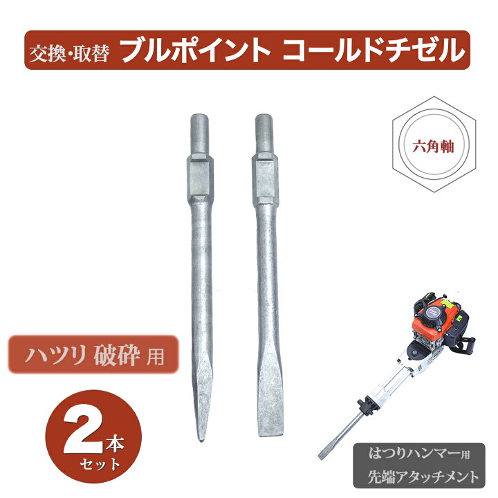 楽天市場】ブルポイント コールドチゼル ハツリ機用先端工具2種セット 
