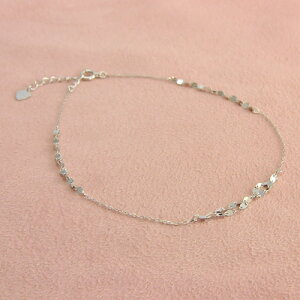 K18WG �A���N���b�g 21cm+3cm �A�W���X�^�[�t�� 18���z���C�g�S�[���h�y���������z�y���b�s���O�����z