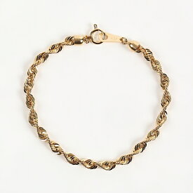 K18 ダブルロープ ブレスレット 18cm 18金ゴールド【送料無料】【ラッピング無料】