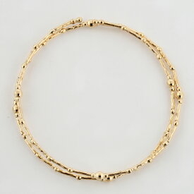 K18 2連 バングル 形状記憶合金 18金ゴールド【送料無料】【あす楽対応】【ラッピング無料】