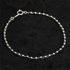 K18WG ブレスレット 18cm 18金ホワイトゴールド【送料無料】【ラッピング無料】