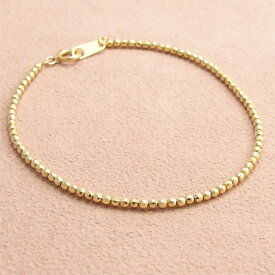 K18 ミラーボール ブレスレット 18cm 18金ゴールド【送料無料】【ラッピング無料】