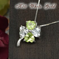 楽天市場】ペリドット クローバー ペンダントの通販 