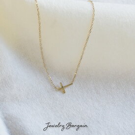 K10 ネックレス クロス 十字架 10金 ゴールド 10k K10 40cm 華奢 シンプルレディース 女性用 誕生日プレゼント 妻 母 金属アレルギー 安心 結婚式 お呼ばれ アクセサリー ジュエリー シンプル 華奢 かわいい クロスモチーフ ペンダント 即納