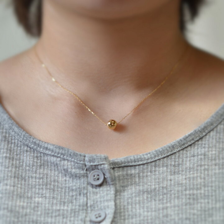 楽天市場】ネックレス K18 プラチナ レディース シンプル 18K 18金 8mm 