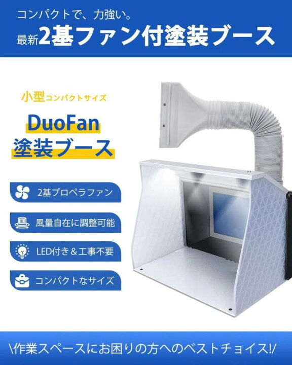 楽天市場】Anesty DuoFan 塗装ブース 究極のコンパクトサイズ スプレー 
