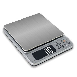 �͂��� �f�W�^�� �f�W�^���X�P�[���͂��� 3000g �v�ʊ� 0.1g�P�� 3kg �L�b�`�� �N�b�L���O�X�P�[�� (�V���o�[)