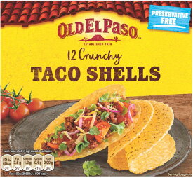 オールドエルパソ タコ・シェル 156g 袋 OLD ELPASO 世界No1 メキシカンフードブランド 上質なコーンをタコス用にU字型に揚げたハードシェル。炒めたひき肉やレタス トマト チーズ等をはさみソースをかけて！ タコス 皮 賞味期限260316