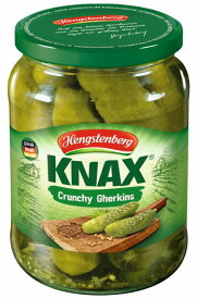 ヘングステンベルグ　ガーキンス　720ml(670g) Hengstenberg KNAX 手摘みした新鮮なきゅうりを、オリジナルスパイスを加えたマイルドなビネガーに漬け込んだガーキンス ドイツスパークリングワインゼクト発祥の地 エスリンゲン伝統の味を是非！