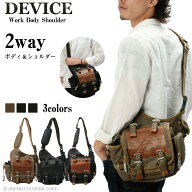 DEVICE ショルダーバッグ ボディバッグ 2way AHB17068 斜め掛けバッグ ミリタリー デバイス カジュアル …