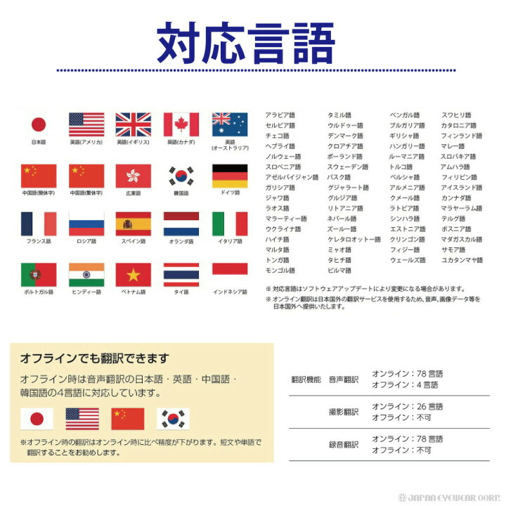 楽天市場 あす楽 翻訳機 音声翻訳 78言語対応 カメラ撮影翻訳 通訳器 Tees 翻訳機 Talk Joy トークジョイ Ts Tj10 オンライン翻訳 同時通訳 双方向 オリンピック 日本語 英語 中国語 韓国語 他 株式会社ジャパンアィウェア