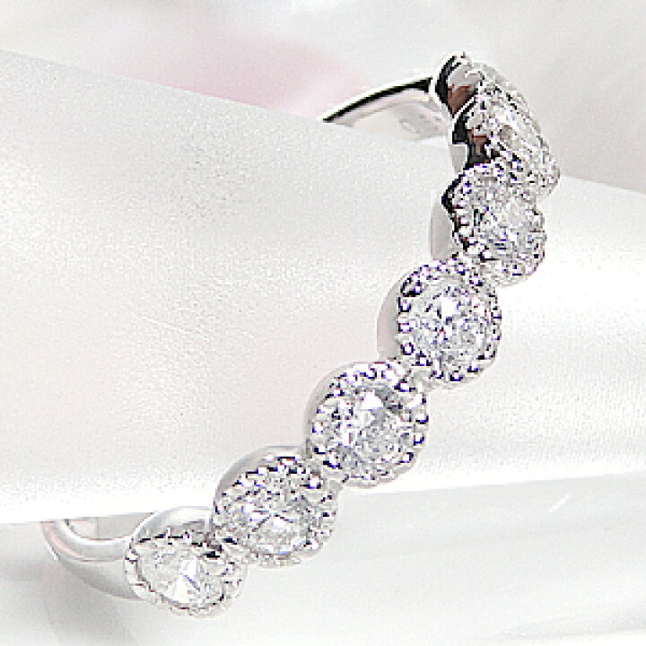 楽天市場】pt900【0.5ct】プラチナ ミル打ち ダイヤモンド エタニティ  