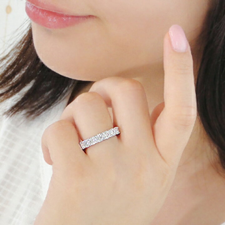 楽天市場】pt900【2.5ct】H＆C ダイヤモンド エタニティ リング指輪 