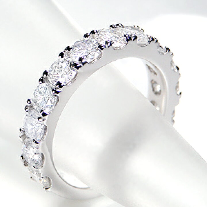 楽天市場】pt900【2.5ct】ダイヤモンド ハーフエタニティ リング指輪  