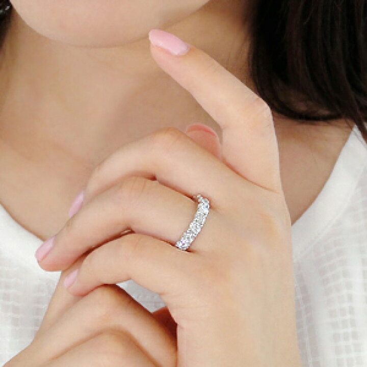 楽天市場】pt900【2.5ct】ダイヤモンド ハーフエタニティ リング指輪 