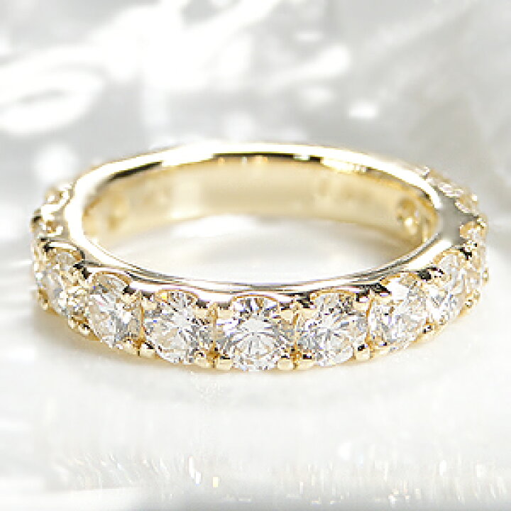楽天市場】K18YG/PG【2.5ct】ダイヤモンド エタニティ リング指輪 