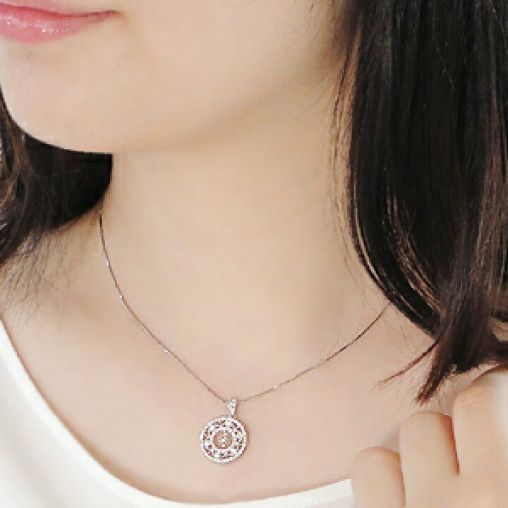 楽天市場】k18WG ダイヤモンド ペンダント トップ ネックレス  